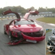 Illustration for article titled Chinese Journalists Crash Mercedes-Benz SLS And C63 AMG